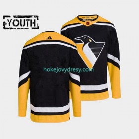 Dětské Hokejový Dres Pittsburgh Penguins Blank Adidas 2022-2023 Reverse Retro Černá Authentic